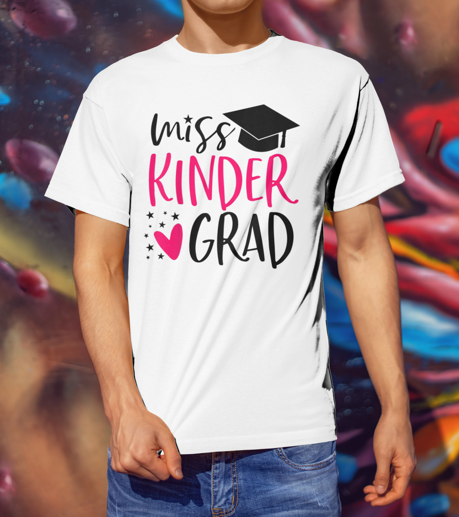Miss Kinder Grad Kindergarten Graduation Girl T-Shirt