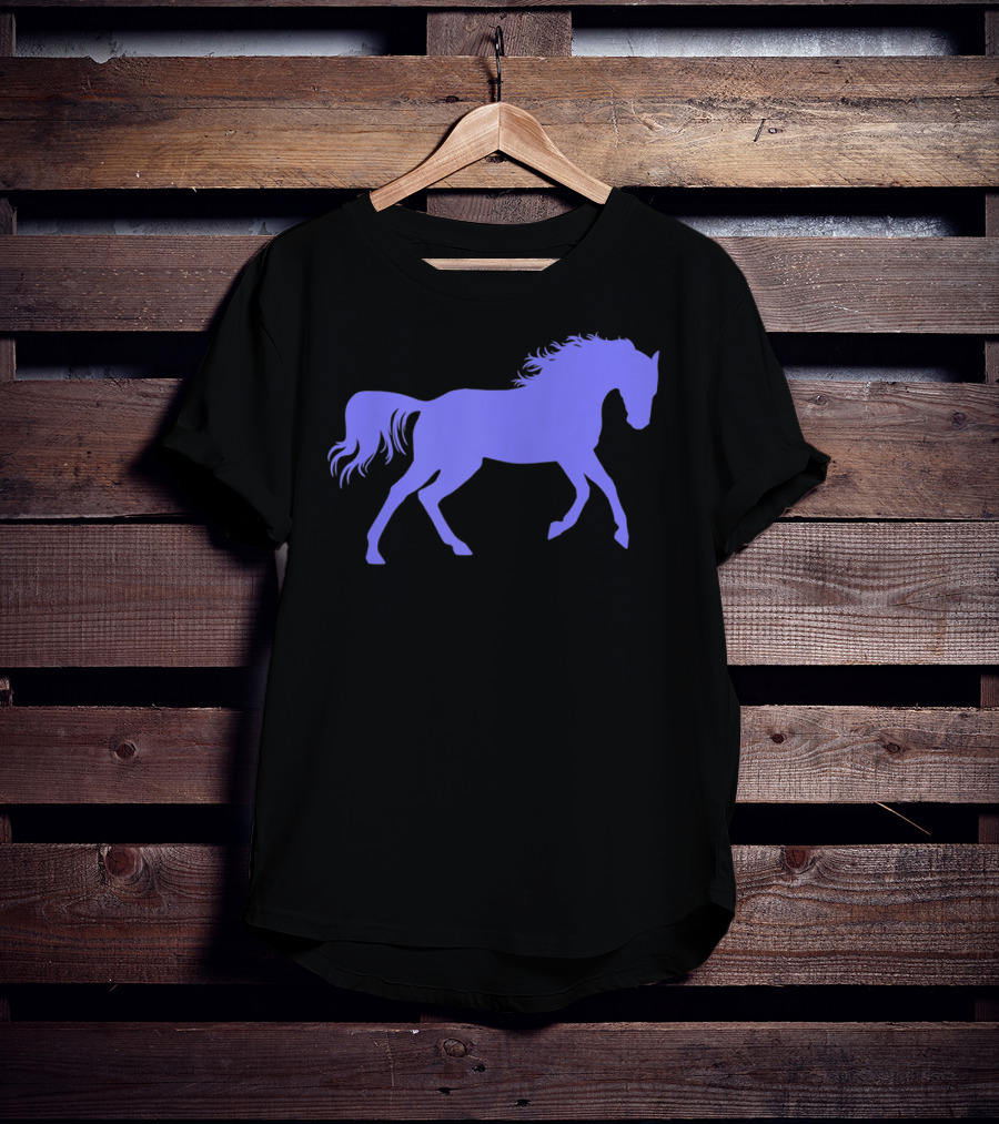 Galloping Horse Silhouette For Pony Loving Girls T-Shirt