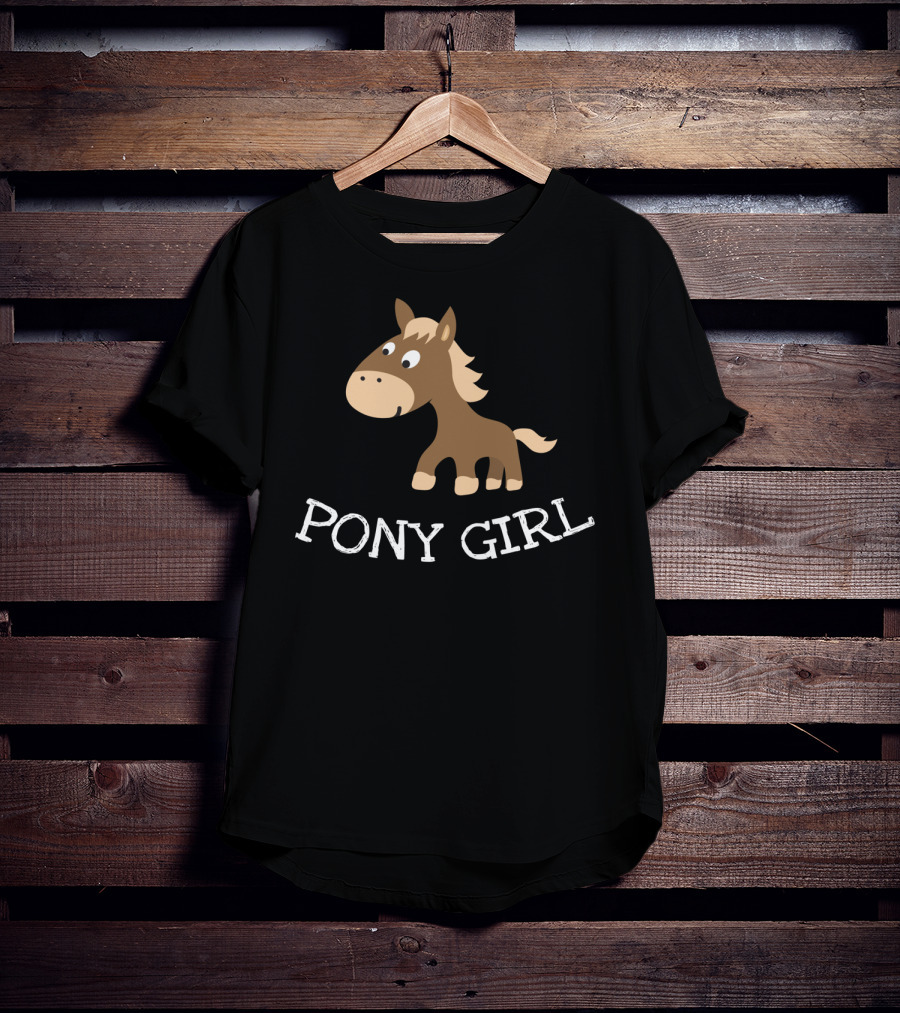 Pony Girl Cute Little Cartoon Horse T-Shirt