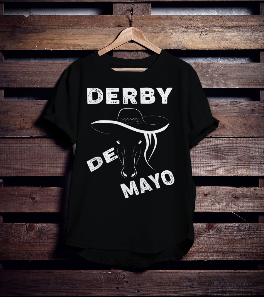 Derby De Mayo Sombrero Horse Race Mexican T-Shirt