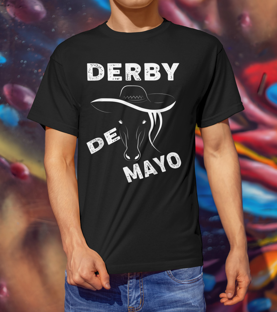 Derby De Mayo Sombrero Horse Race Mexican T-Shirt