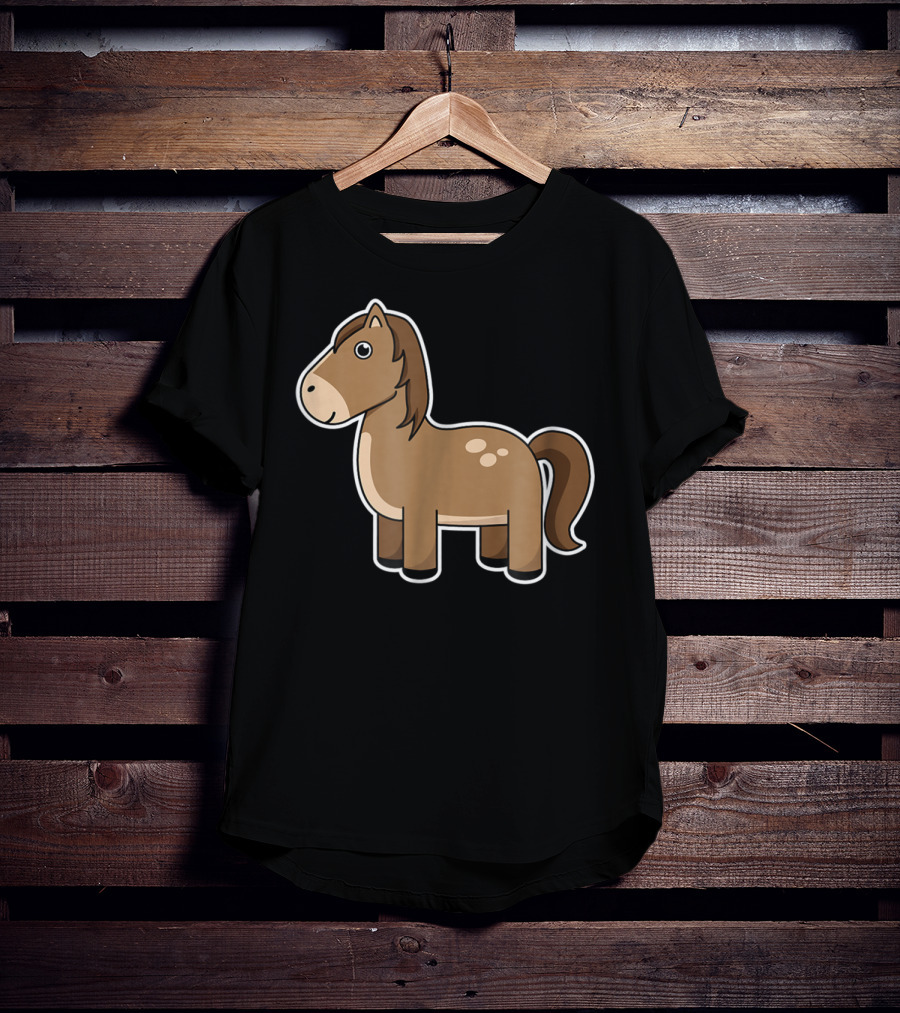 Cute Cartoon Horse Lover T-Shirt
