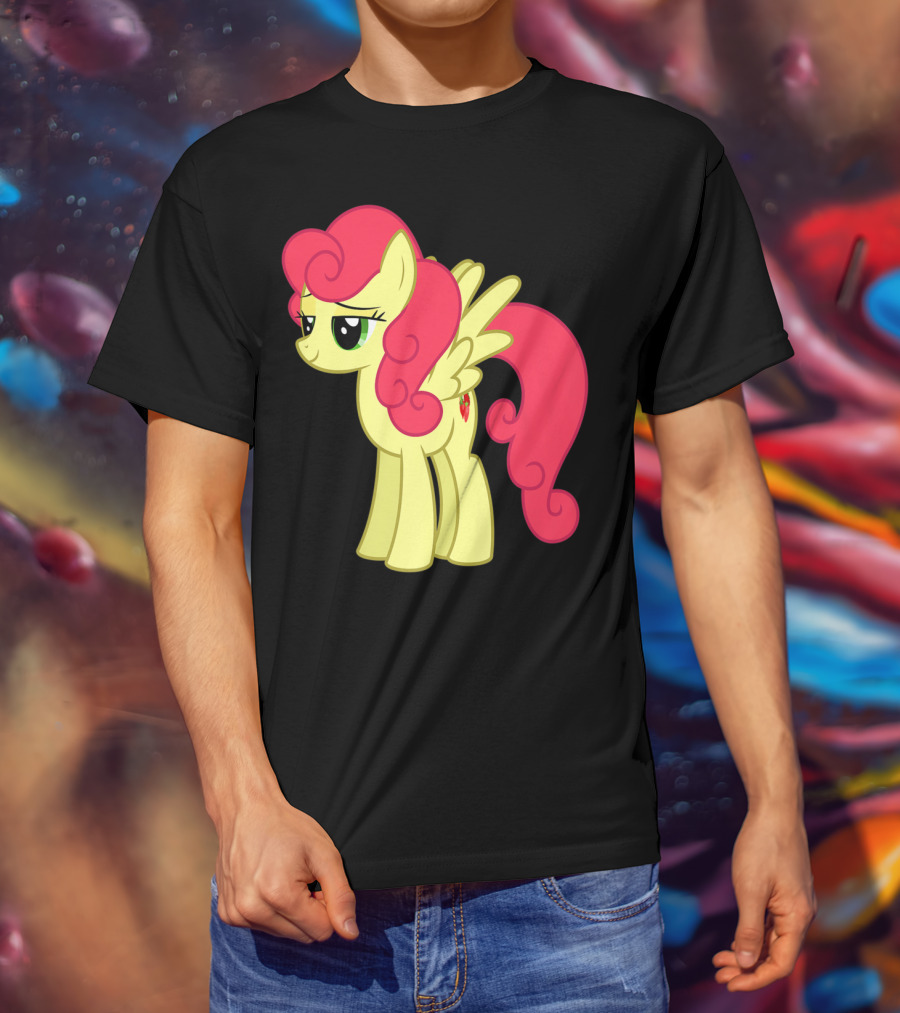 Daisy The Cut Horse Cartoon Style Character With Pink Mane And Wings T-Shirt