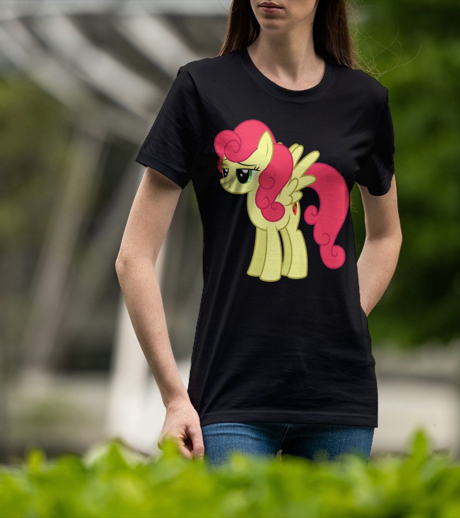 Daisy The Cut Horse Cartoon Style Character With Pink Mane And Wings T-Shirt
