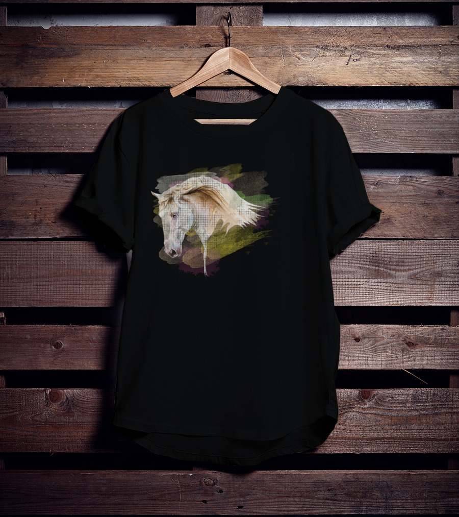 Dream Mysterious Horse Watercolor Head T-Shirt