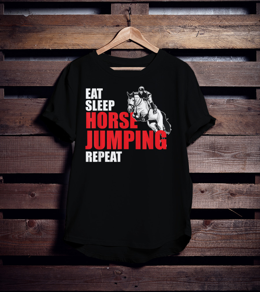 Eat Sleep Horse Jumping Repeat T-Shirt