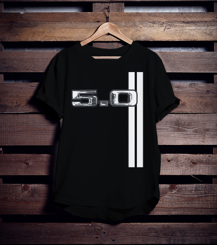 5.0 Racing Stripe Classic Car T-Shirt