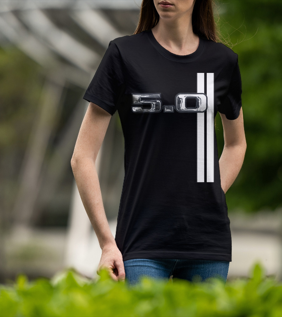 5.0 Racing Stripe Classic Car T-Shirt
