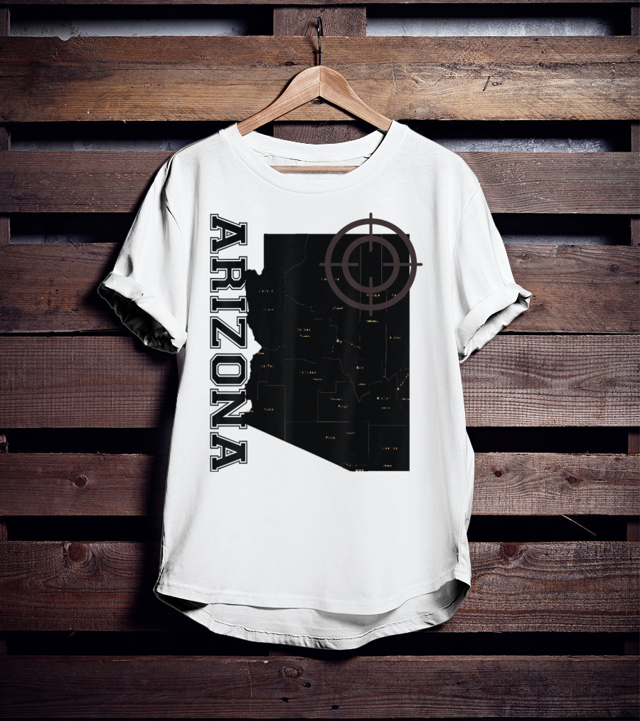 Arizona Map Classic Fun With Target T-Shirt