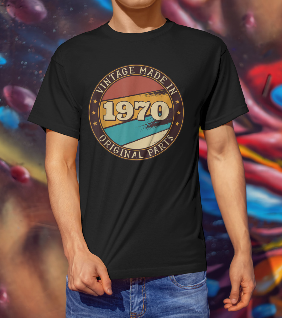 Vintage Made In 1970 Original Parts T-Shirt