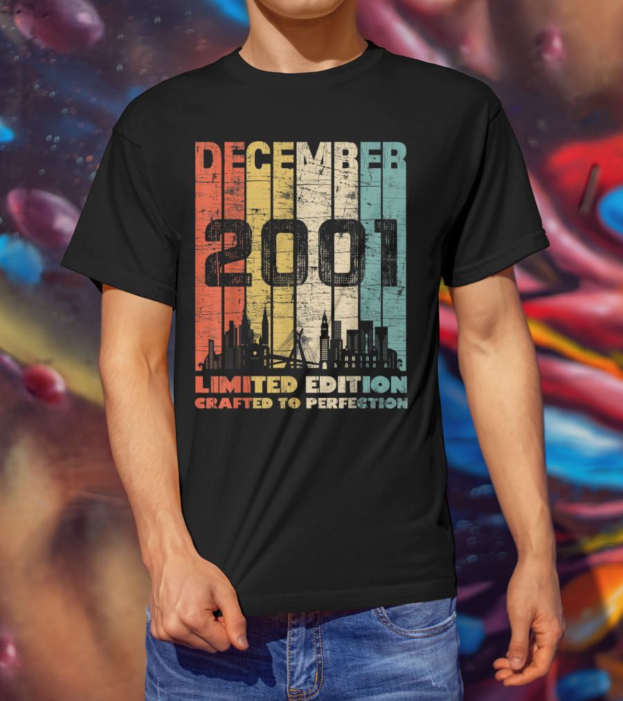 December 2001 Crafted To Perfection Vintage Skyline T-Shirt