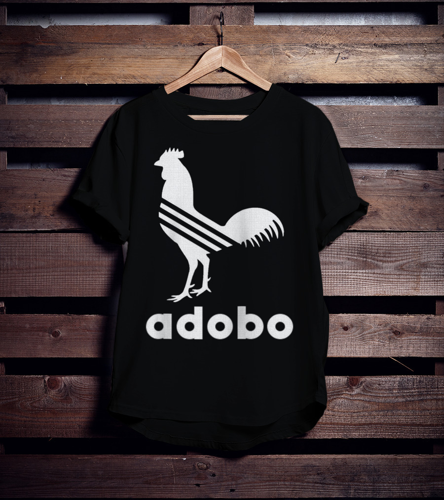 Adobo Rooster Logo With Classic And Funny Filipino T-Shirt