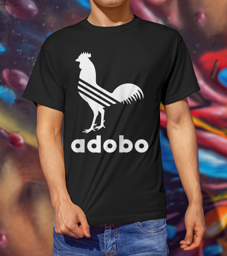 Adobo Rooster Logo With Classic And Funny Filipino T-Shirt