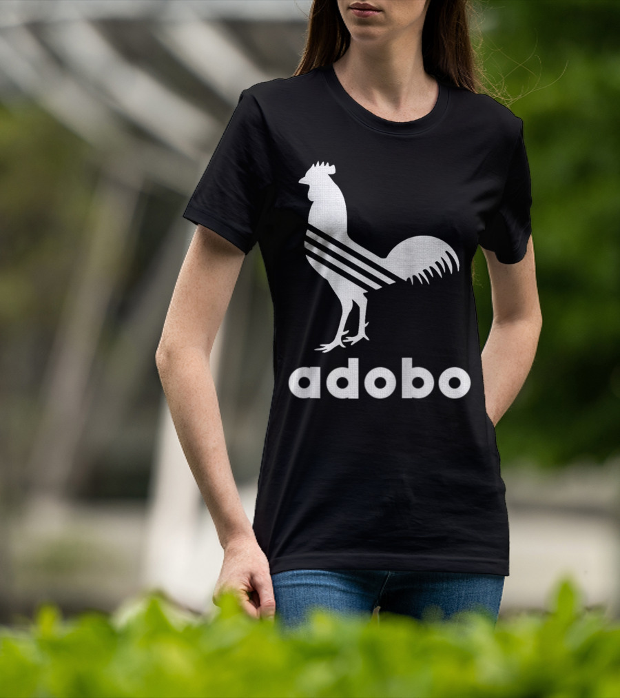 Adobo Rooster Logo With Classic And Funny Filipino T-Shirt
