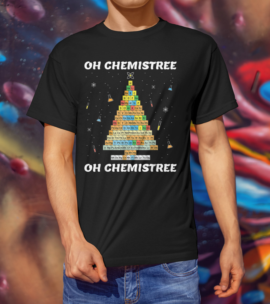 Oh Chemistree Oh Chemistree Periodic Table Christmas Tree T-Shirt