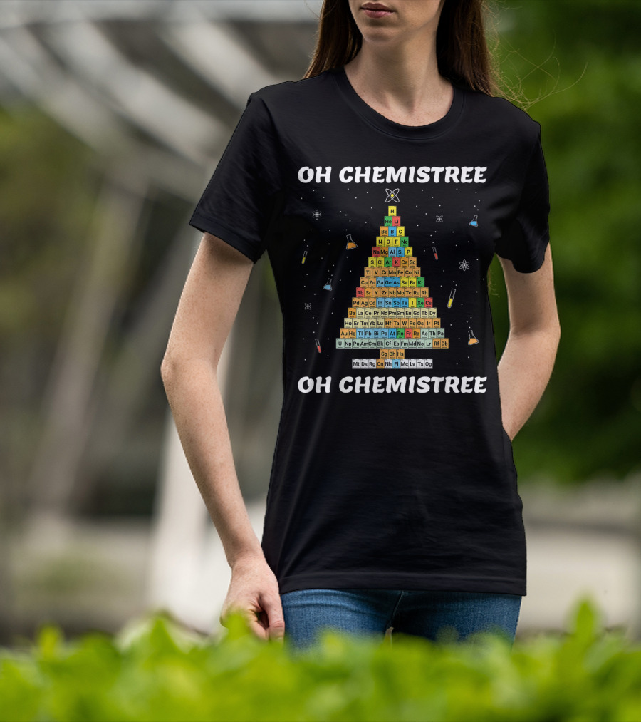 Oh Chemistree Oh Chemistree Periodic Table Christmas Tree T-Shirt