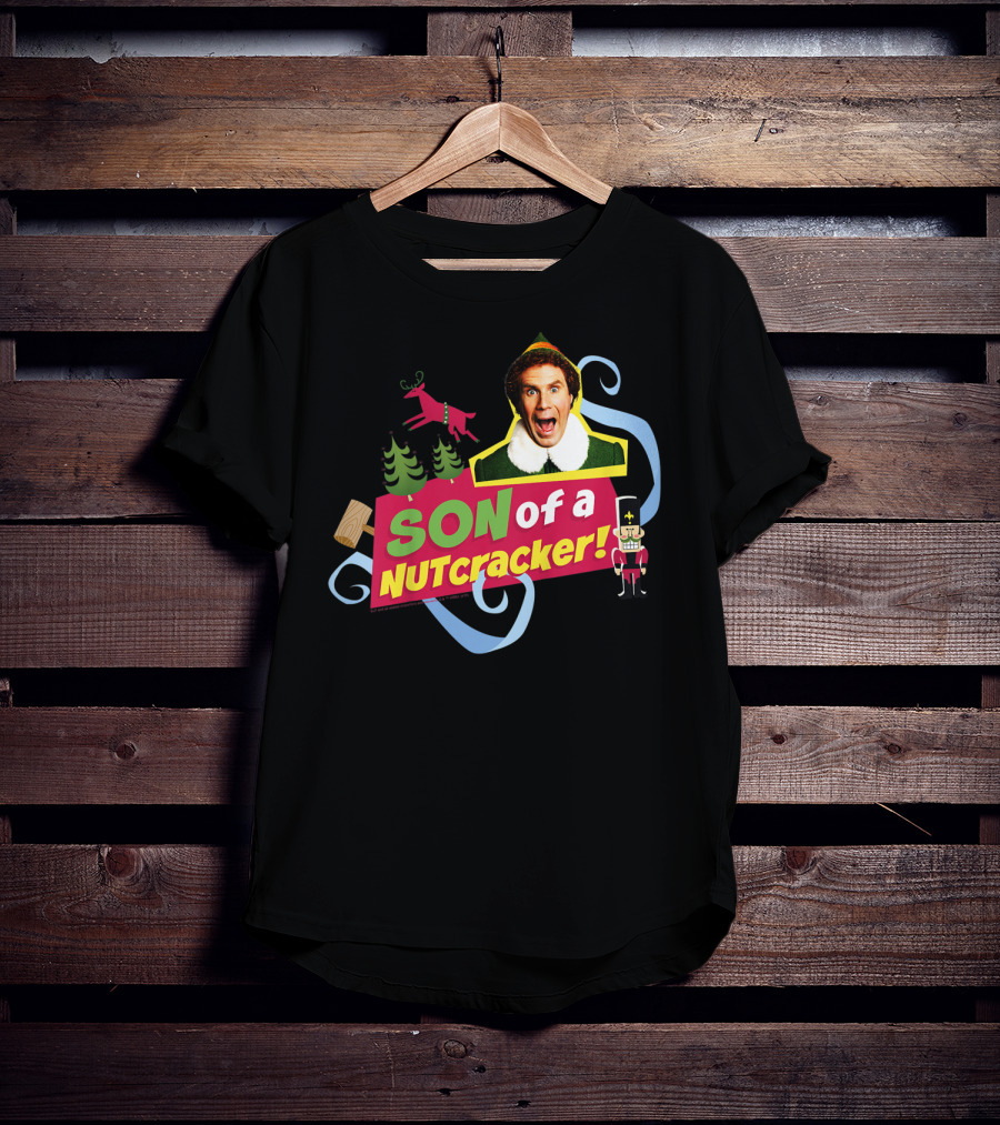 Son Of A Nutcracker Buddy Elf Iconic Quote Christmas T-Shirt