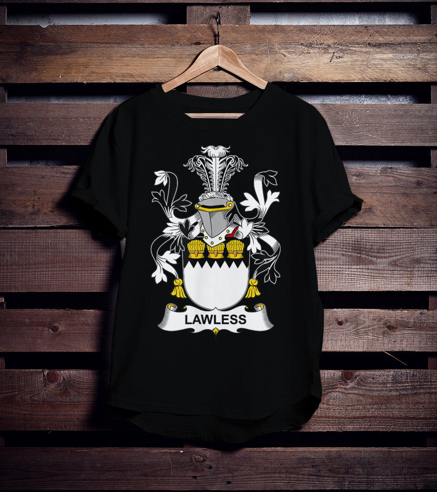 Lawless Family Crest Coat Of Arms T-Shirt