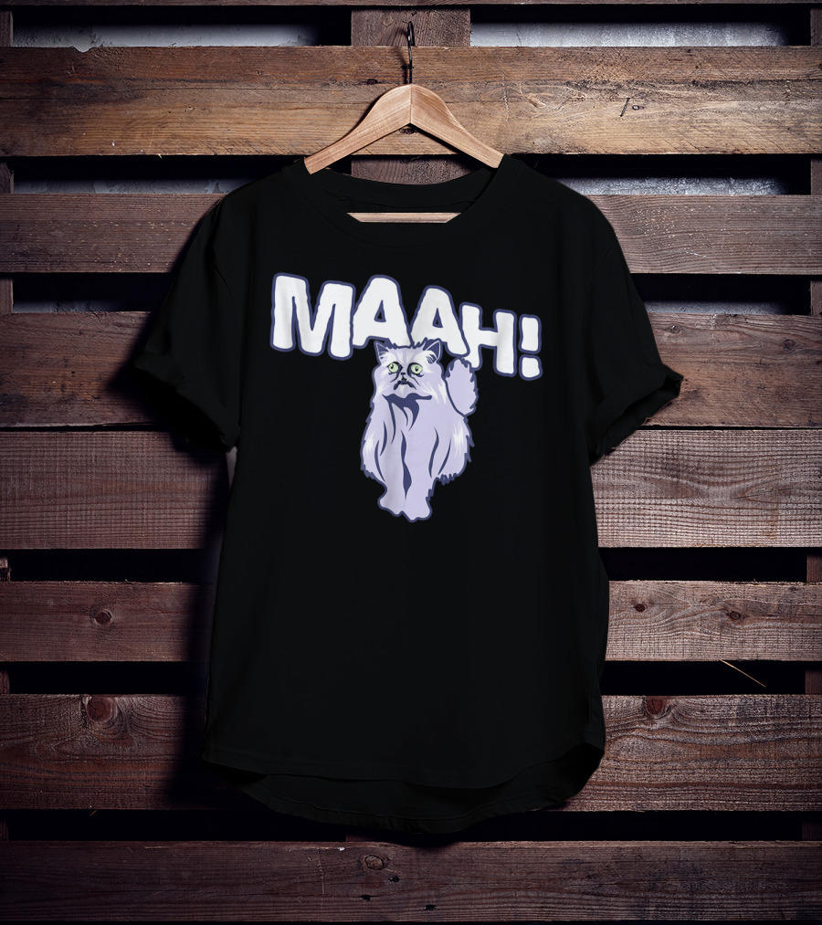 Mysterious Cat Exclaiming Maah T-Shirt