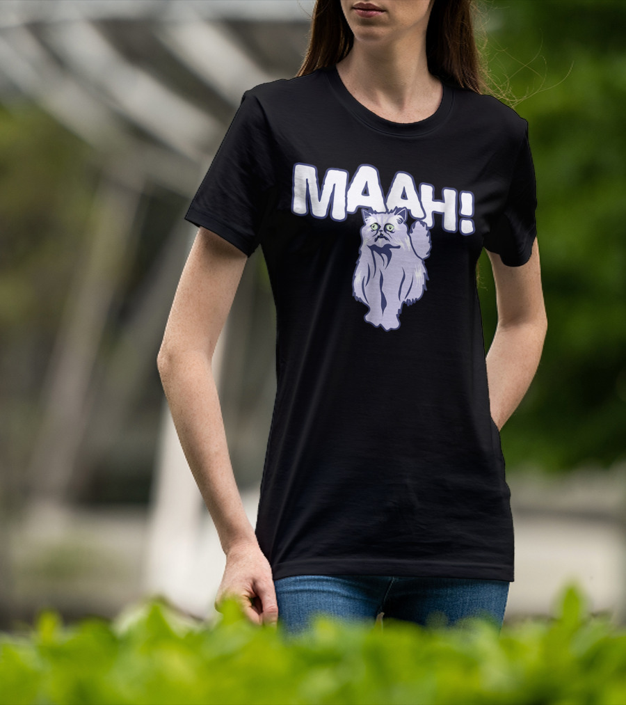 Mysterious Cat Exclaiming Maah T-Shirt