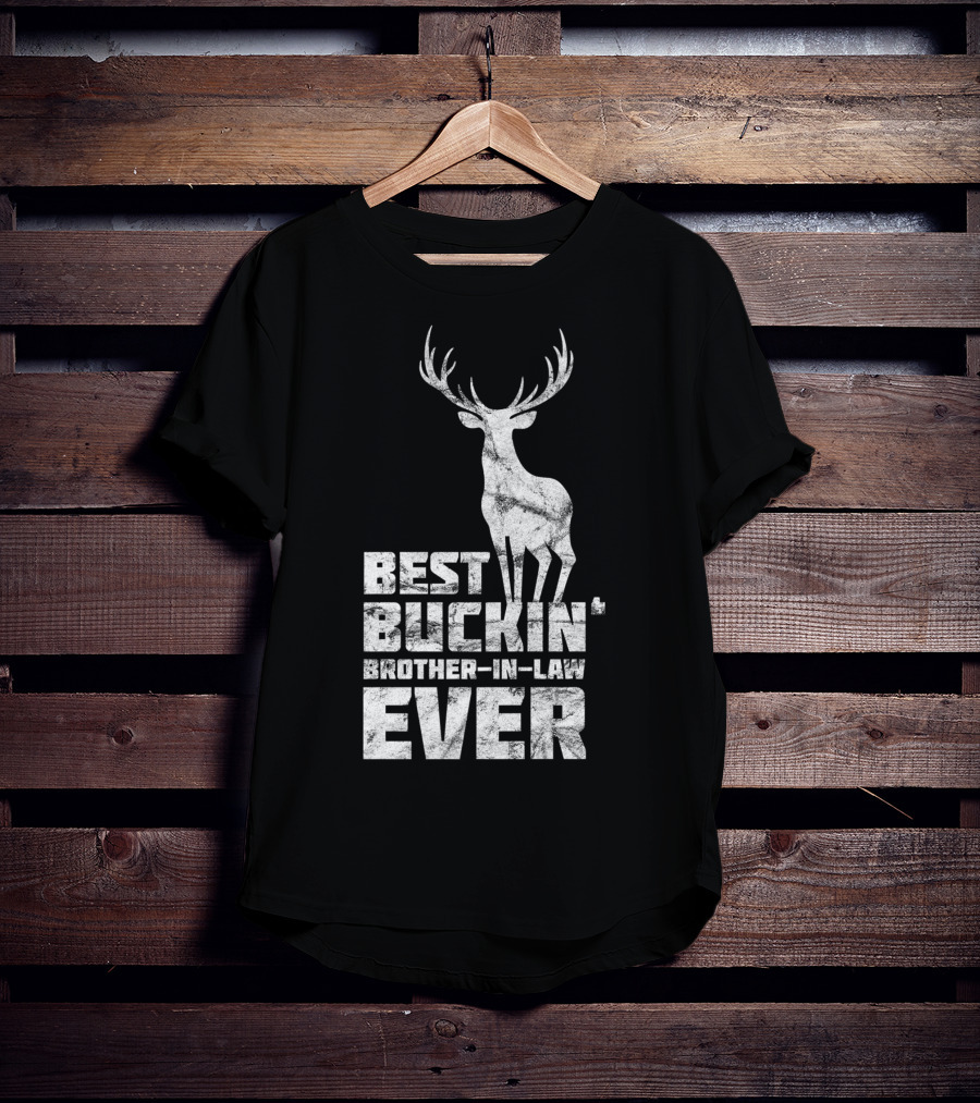 Best Buckin' Brother-in-Law Ever Mens Awesome Buck Deer T-Shirt