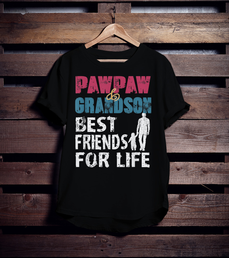 Pawpaw And Grandson Best Friends For Life T-Shirt