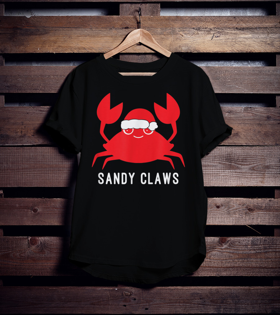 Sandy Claws Santa Crab T-Shirt