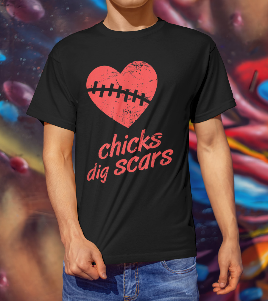 Chicks Dig Scars Heart Surgery Recovery Humor T-Shirt