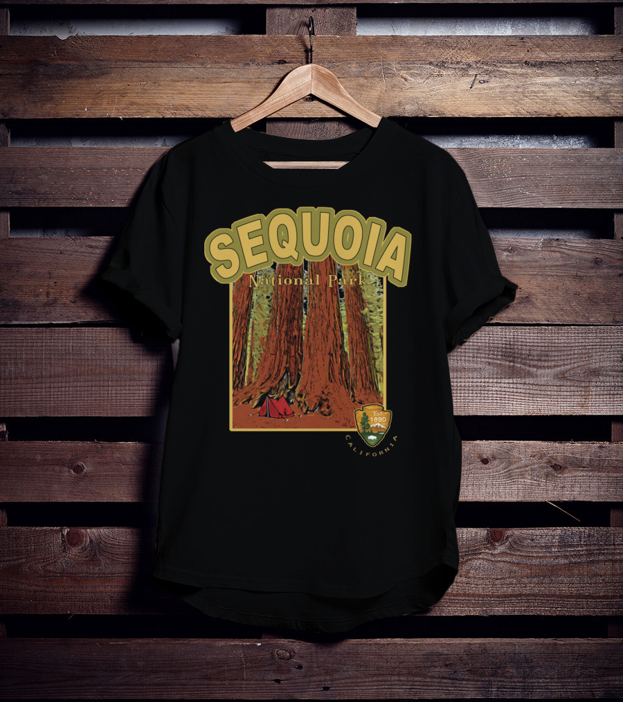 Sequoia National Park Giant Forest California Est 1890 T-Shirt