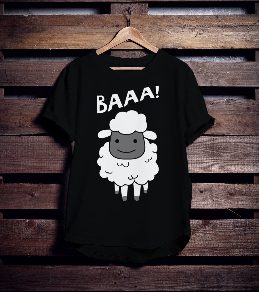 Baaa Sheep Sheep Lovers Animal Print Farm T-Shirt