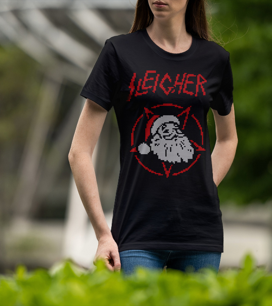 Sleigher Santa Pentagram Knit T-Shirt