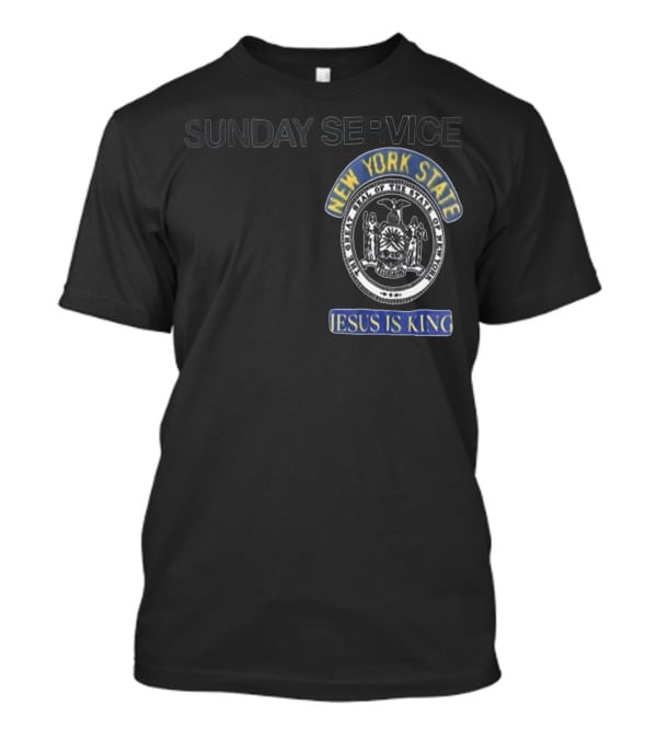 Sunday Service New York State Jesus Is King T-Shirt
