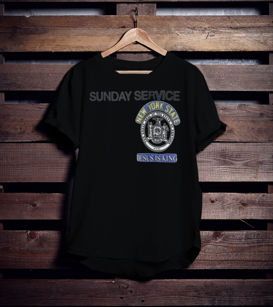 Sunday Service New York State Jesus Is King T-Shirt