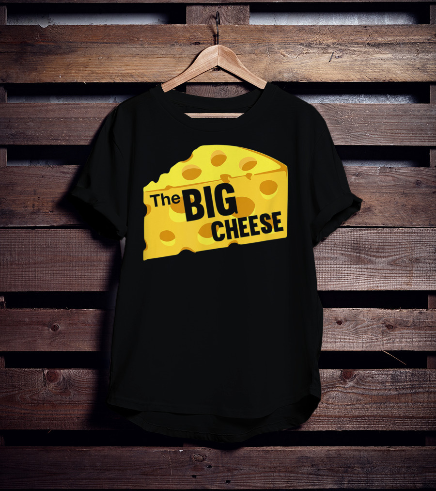 The Big Cheese Emphasizing A Large Yellow Wedge T-Shirt