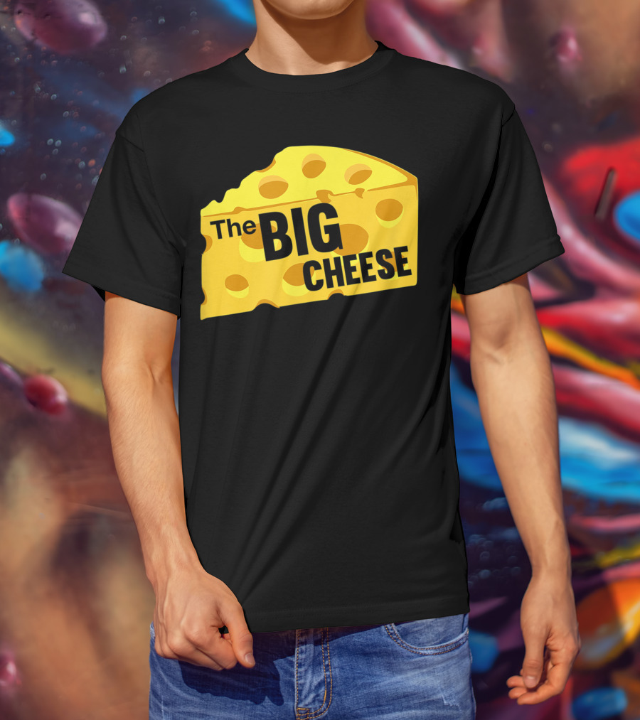 The Big Cheese Emphasizing A Large Yellow Wedge T-Shirt