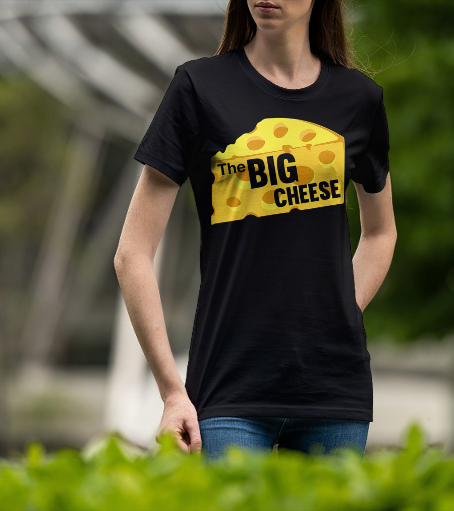 The Big Cheese Emphasizing A Large Yellow Wedge T-Shirt