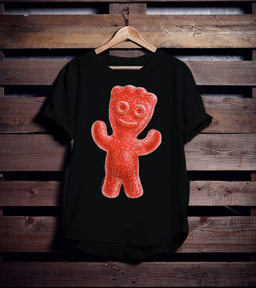 Sour Patch Kids Candy Red Gummy Smiling Figure T-Shirt