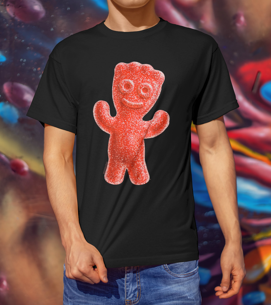 Sour Patch Kids Candy Red Gummy Smiling Figure T-Shirt