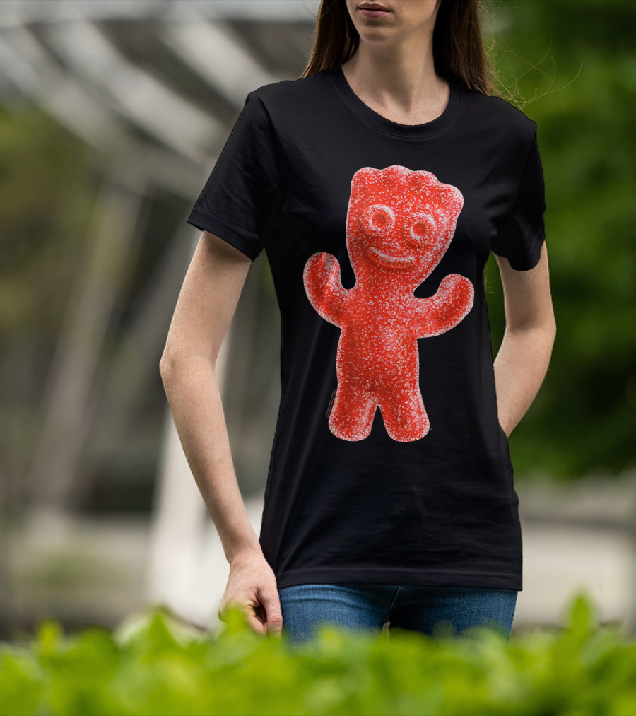 Sour Patch Kids Candy Red Gummy Smiling Figure T-Shirt
