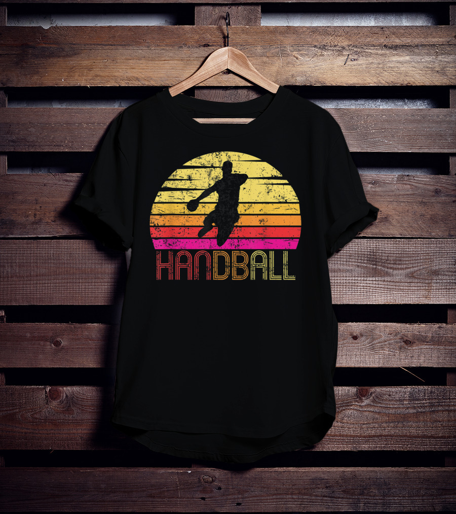 Vintage Handball Retro Sunset T-Shirt