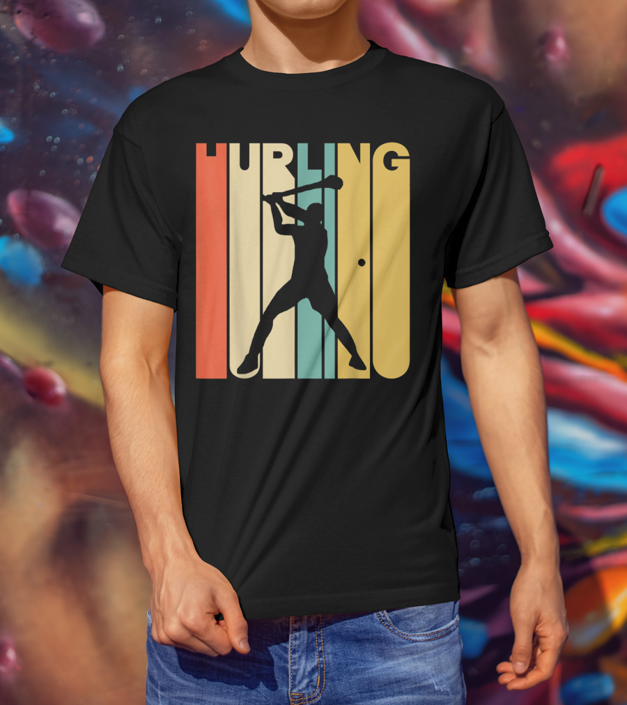 Hurling Vintage Style Retro T-Shirt