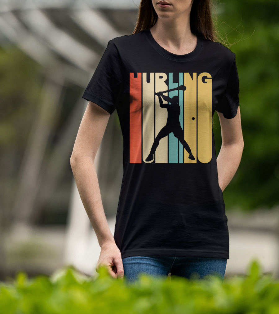 Hurling Vintage Style Retro T-Shirt