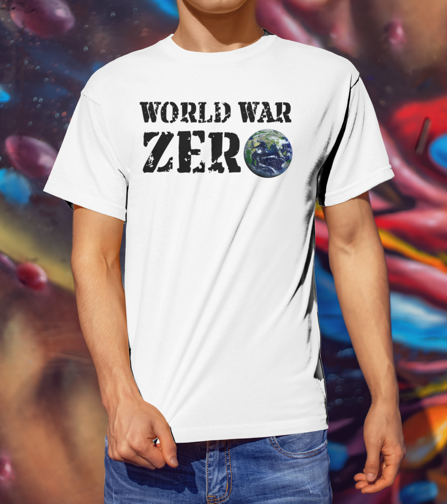 World War Zero Earth Concept Icon Planet T-Shirt