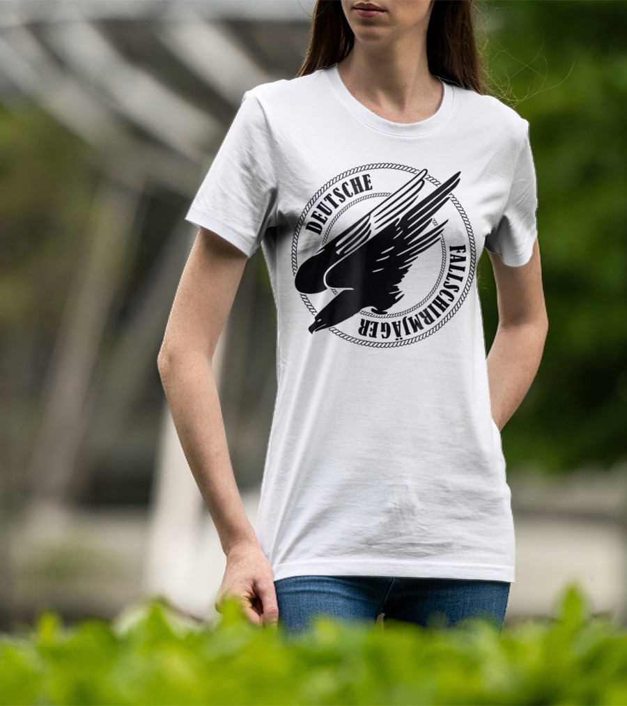 Deutsche Fallschirmjager Ww2 German Paratrooper Emblem T-Shirt
