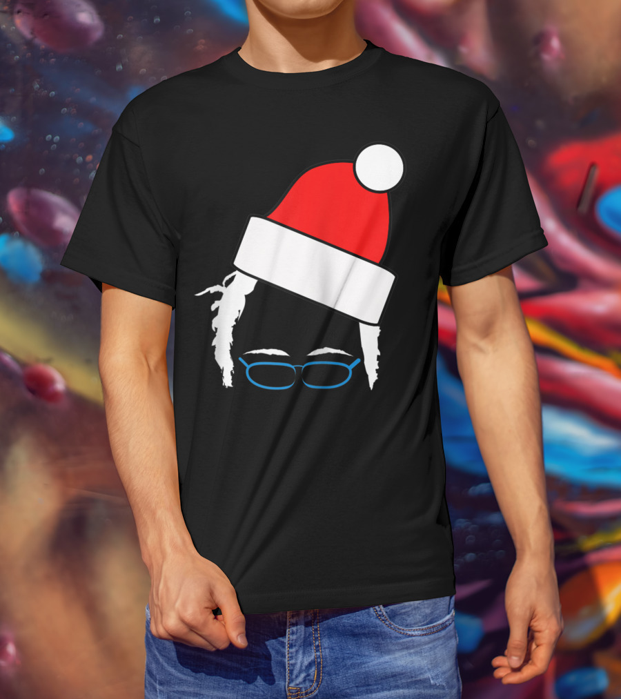 Bernie Sanders Santa Hat Christmas Holiday T-Shirt