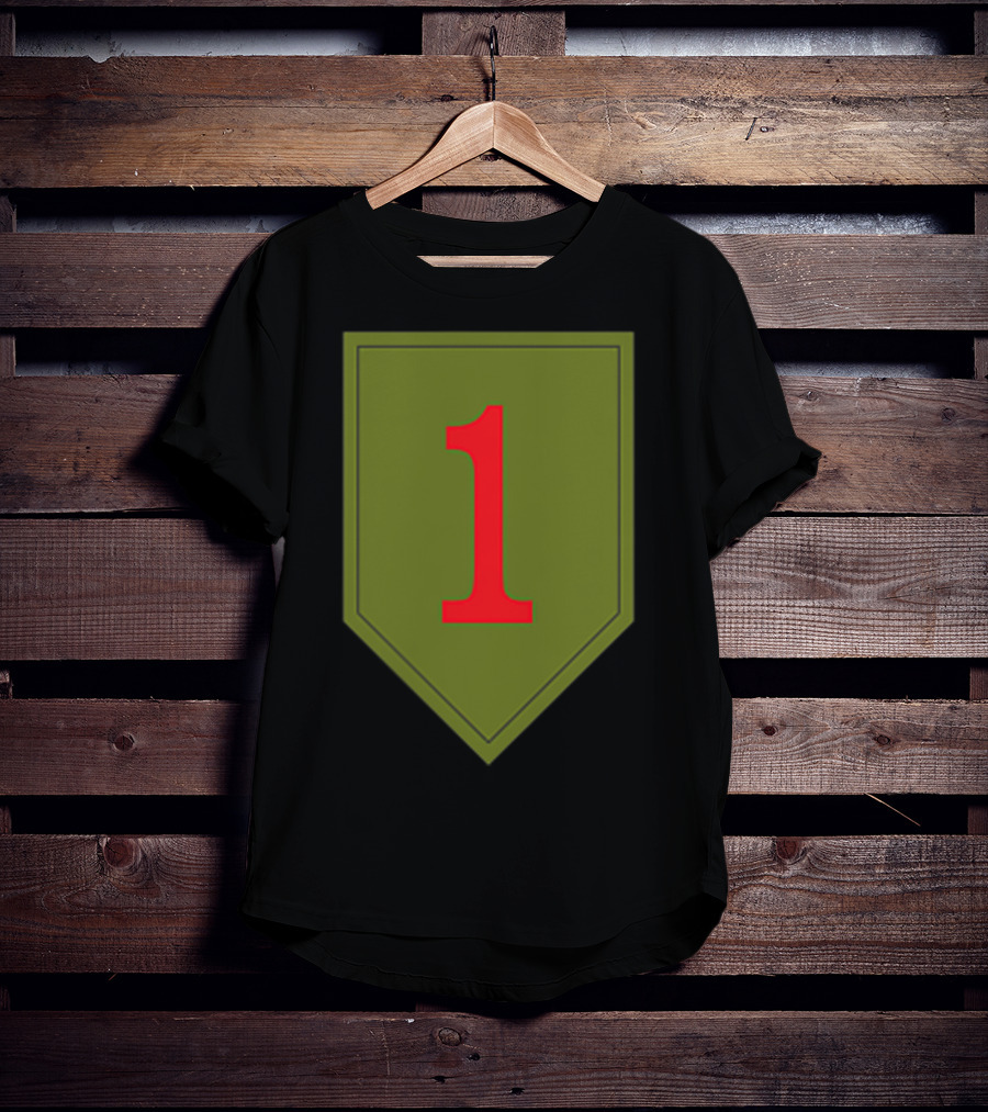 Big Red One 1st Infantry Division Patch Emblem Badge T-Shirt