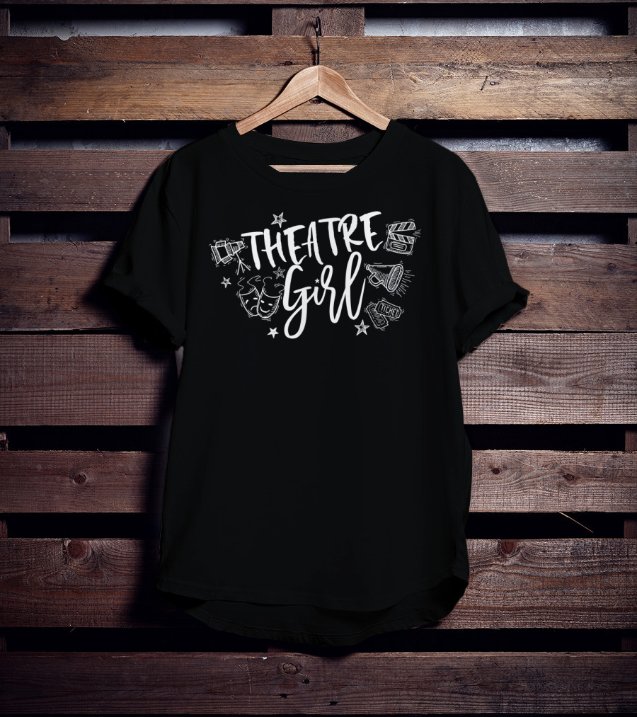 Theatre Girl Drama Nerd High School Broadway T-Shirt