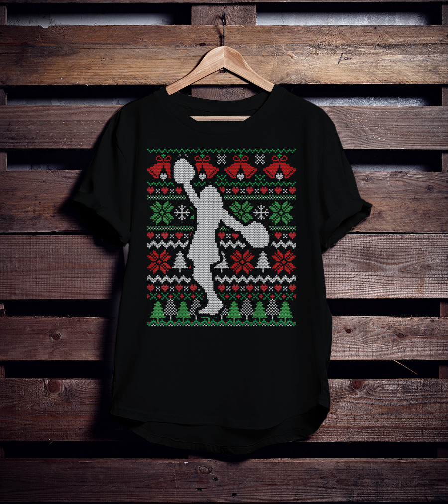 Christmas Cheer Cheerleader Ugly T-Shirt