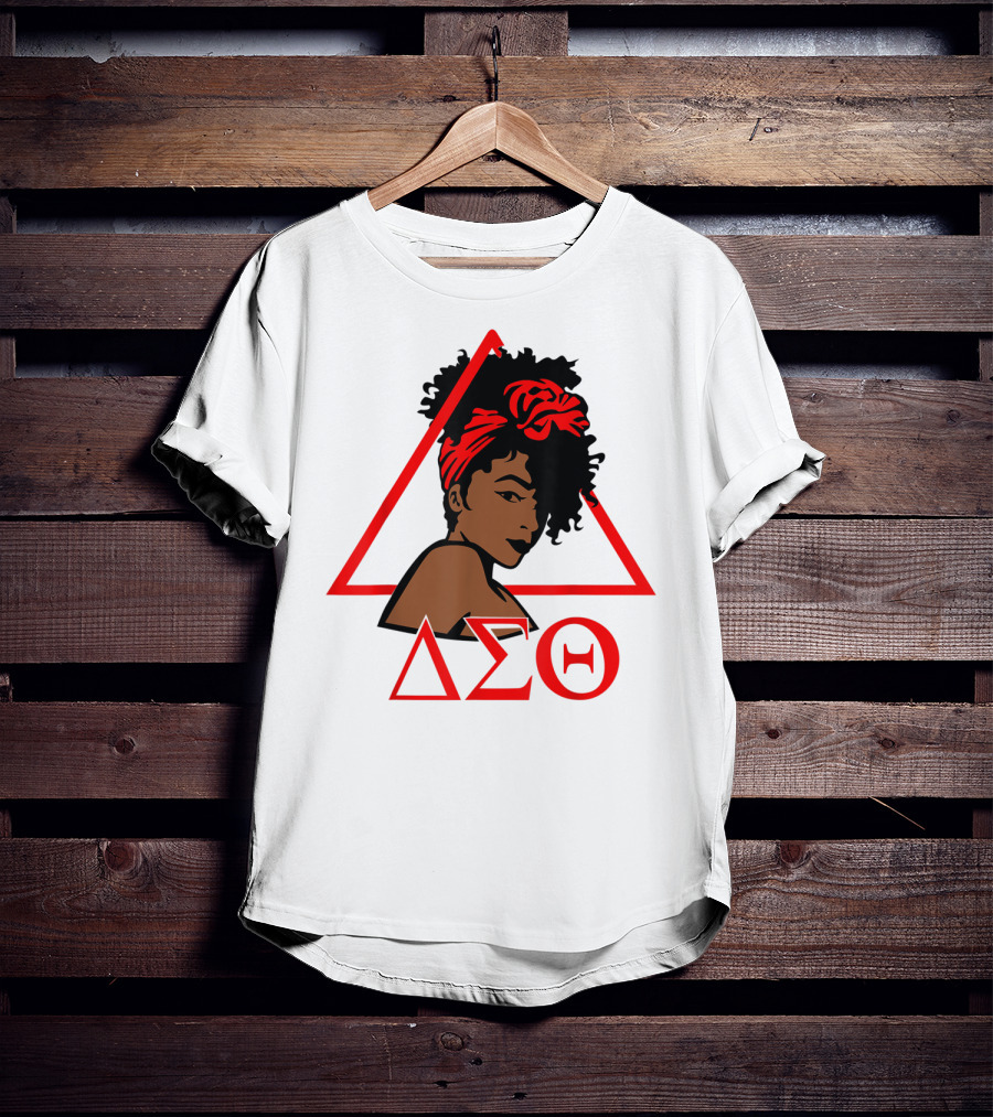 Delta Sigma Theta 1913 African American Woman In Red Triangle T-Shirt