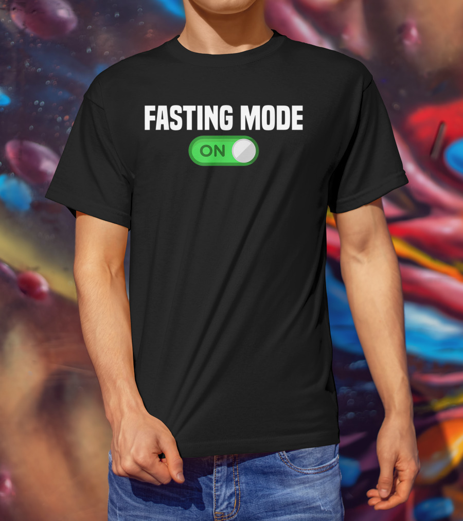 Fasting Mode On Nerdy Intermittent Fasting Switch Button T-Shirt